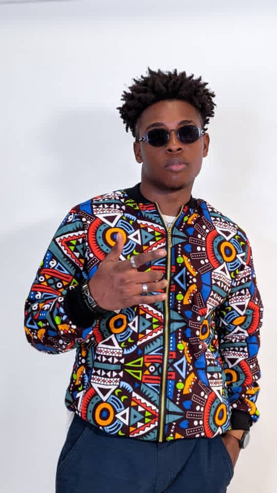 African Print Unisex Bomber Jacket Ankara Bomber Jacket