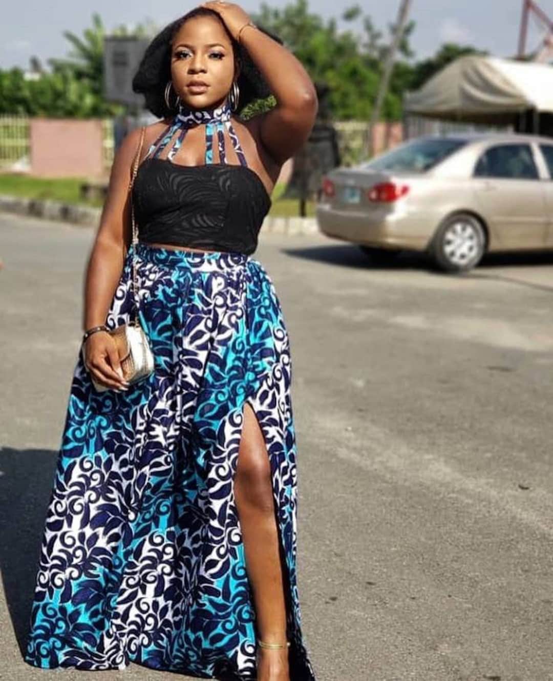 Two Piece African Print Cocktail Dress Etsy