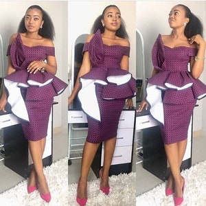 ankara jumpsuit with peplum