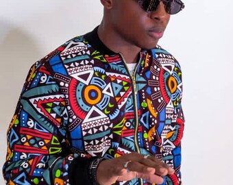 ankara bomber jacket for guys