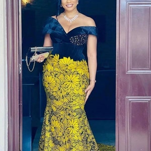 Long flowing ankara gowns top