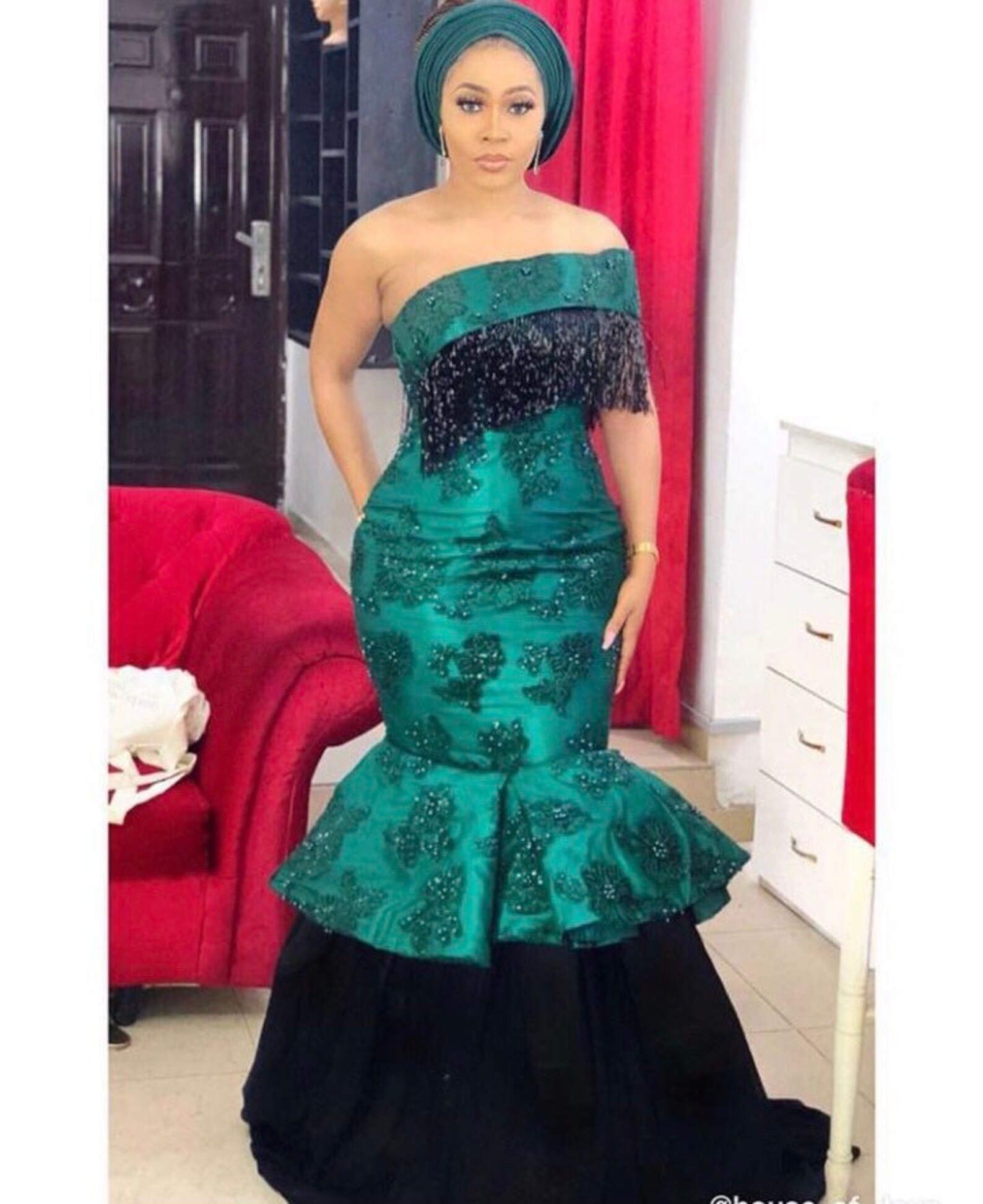 African Fashion Dress Prom Dress Party Guest Dress Nigerian Etsy