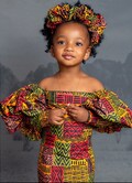 Ankara Dress for Little Girls, African Print Dresses for Girls, Birthday Dress for Girls, African Princess Dresses product logo