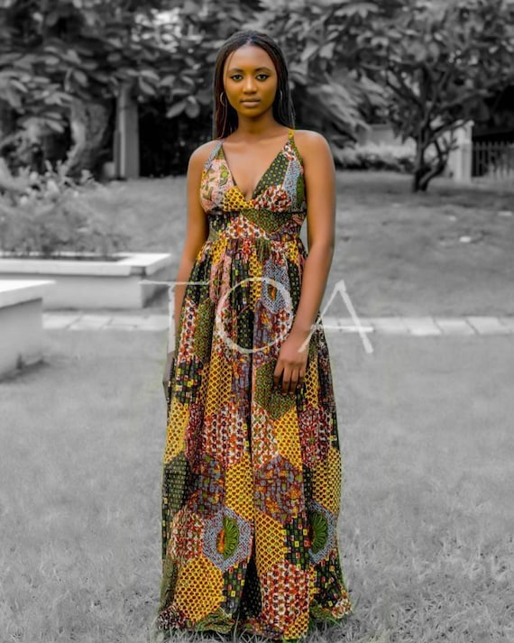 blue check summer school dress