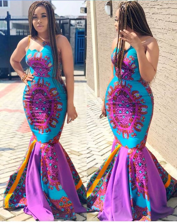 african mermaid dress