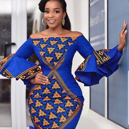 Pretty African Print Dress Ankra Dress 