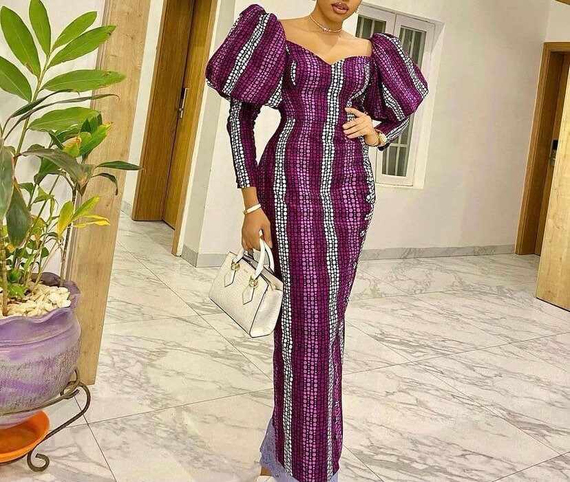 Ankara Long Dress - Etsy