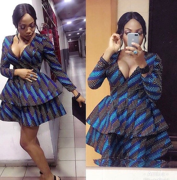 ankara skater dress designs