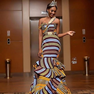 mermaid style african dress