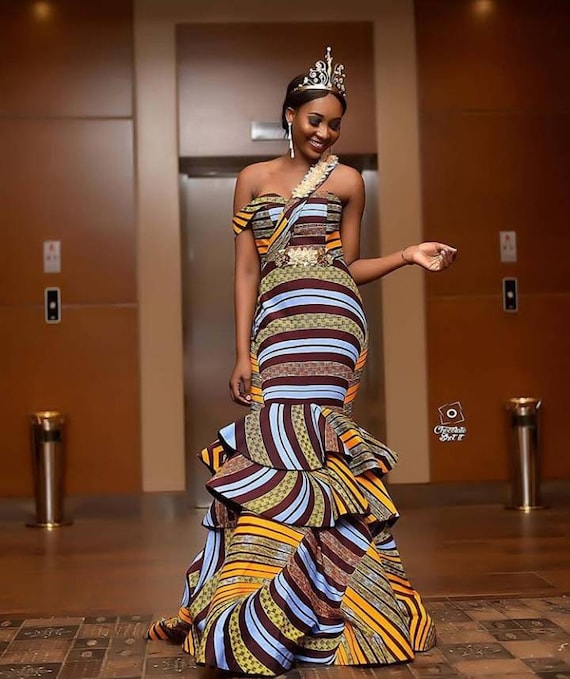 kente mermaid dress