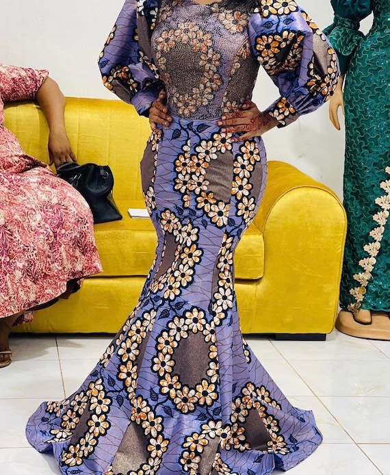 Ankara mermaid skirt and clearance blouse