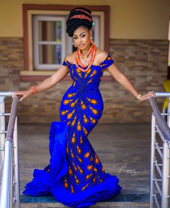 The Lola: Red Ankara African Print Multi way Wrap Dress – Eldimaa Fashion