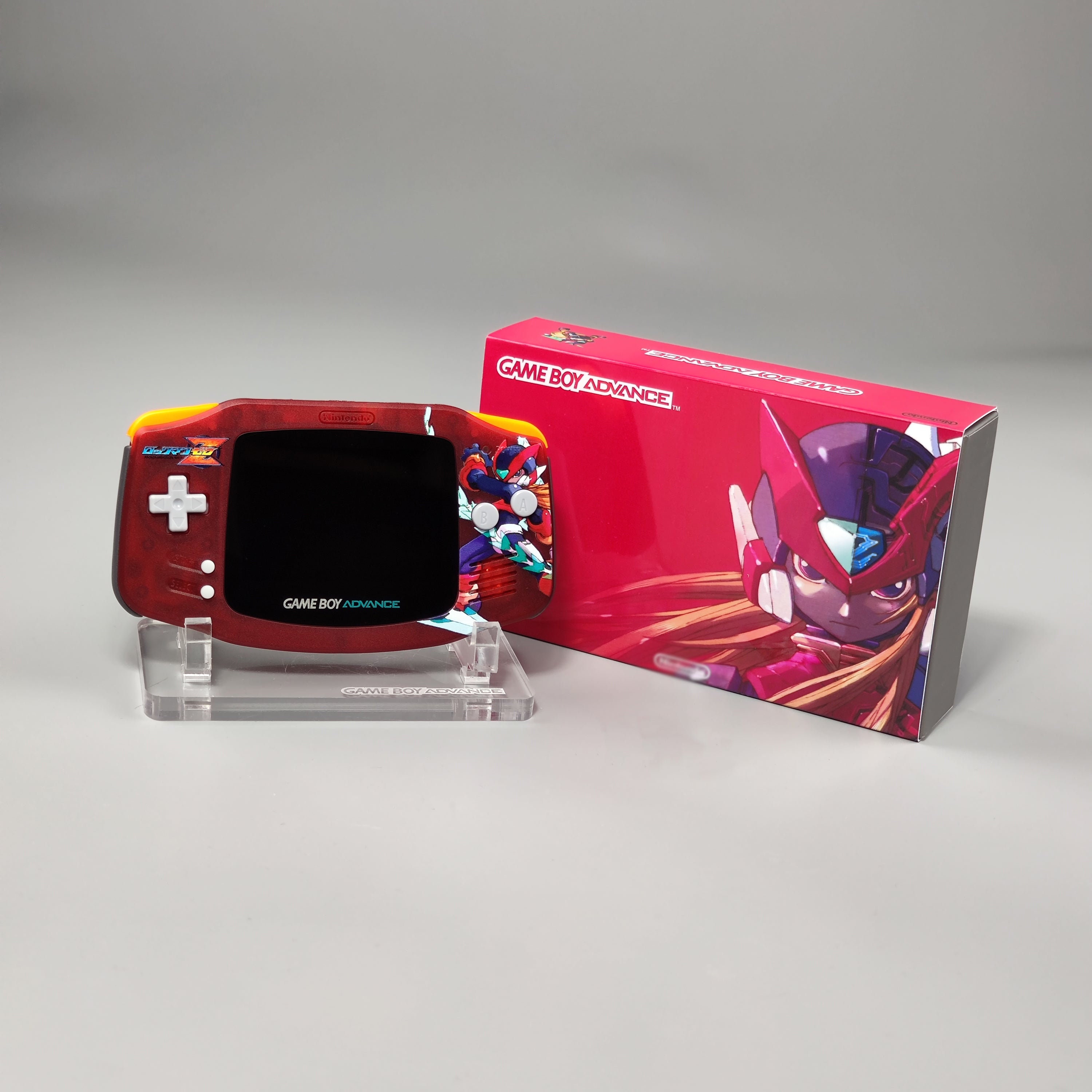 カスタムゲームボーイアドバンス IPS液晶 ロックマンゼロシェル