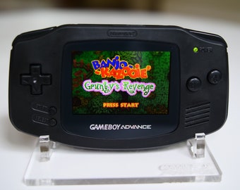 Gameboy Advance 101 TODO NEGRO Pantalla IPS Pantalla retroiluminada y batería recargable Gba personalizada