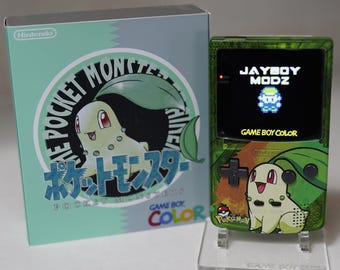 NEW Chikorita Themed GBC IPS Screen Mod w/Box!