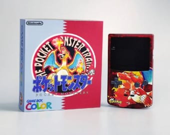 NEW Charizard Themed GBC IPS Screen Mod w/Box!