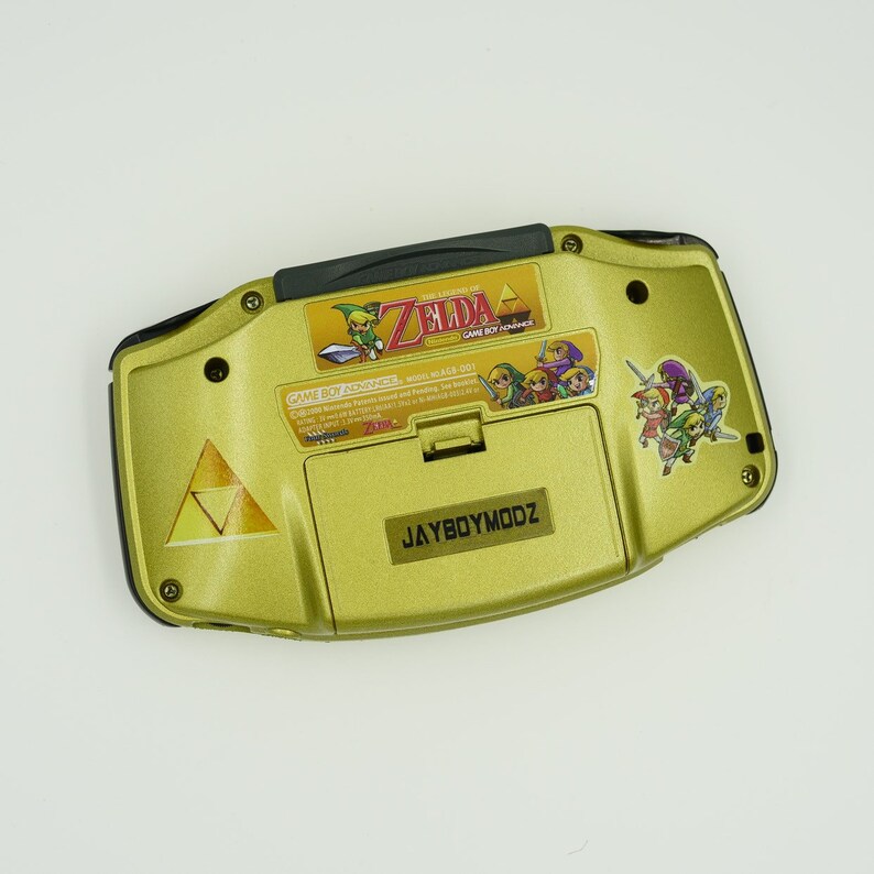 Custom built Fully Modded Backlit 101 Screen and Rechargeable Battery Link to the PastFour Swords Gameboy Advance