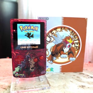 NEW Entei Themed GBC IPS Screen Mod w/Box!