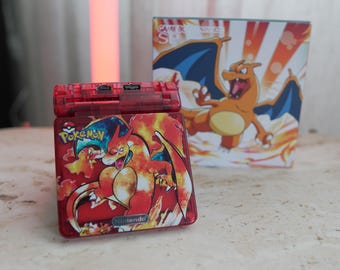 NEW Charizard Themed GBA SP Ips Screen Mod w/Box!