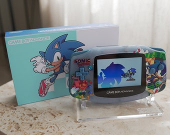¡Nuevo mod de pantalla GBA IPS con temática de SONIC con caja!