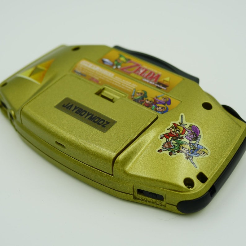 Custom built Fully Modded Backlit 101 Screen and Rechargeable Battery Link to the PastFour Swords Gameboy Advance
