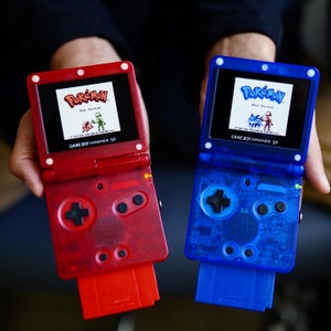 Gameboy Advance SP IPS SCREEN! Which will you choose? Red or Blue?