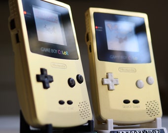 ¡Modelo GOLD Gameboy Color! ¡Mod recargable retroiluminado Gbc personalizado! Por favor, lea, todas las ventas hechas a pedido