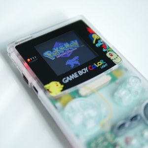 Crystal Clear Model Gameboy Color! Custom Gbc Backlit Rechargeable Mod! Please Read, all sales Made to order