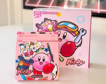 NEW Pink Guy Themed GBA SP Ips Screen Mod w/Box!