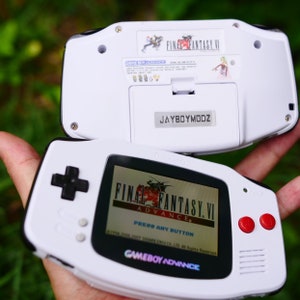 Final Fantasy Edition Gba 101 or IPS Screen Backlit Rechargeable Mod Gameboy Advance!!!
