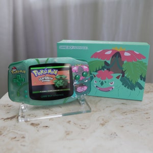 New VENUSAUR Themed Gba Ips Screen Mod w/Box!