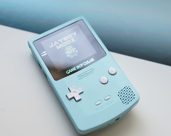 XL Gameboy Kleur! Aqua Blue shell w / Light Up Logo scherm
