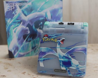 NEW Lugia Themed GBA SP Ips Screen Mod w/Box!