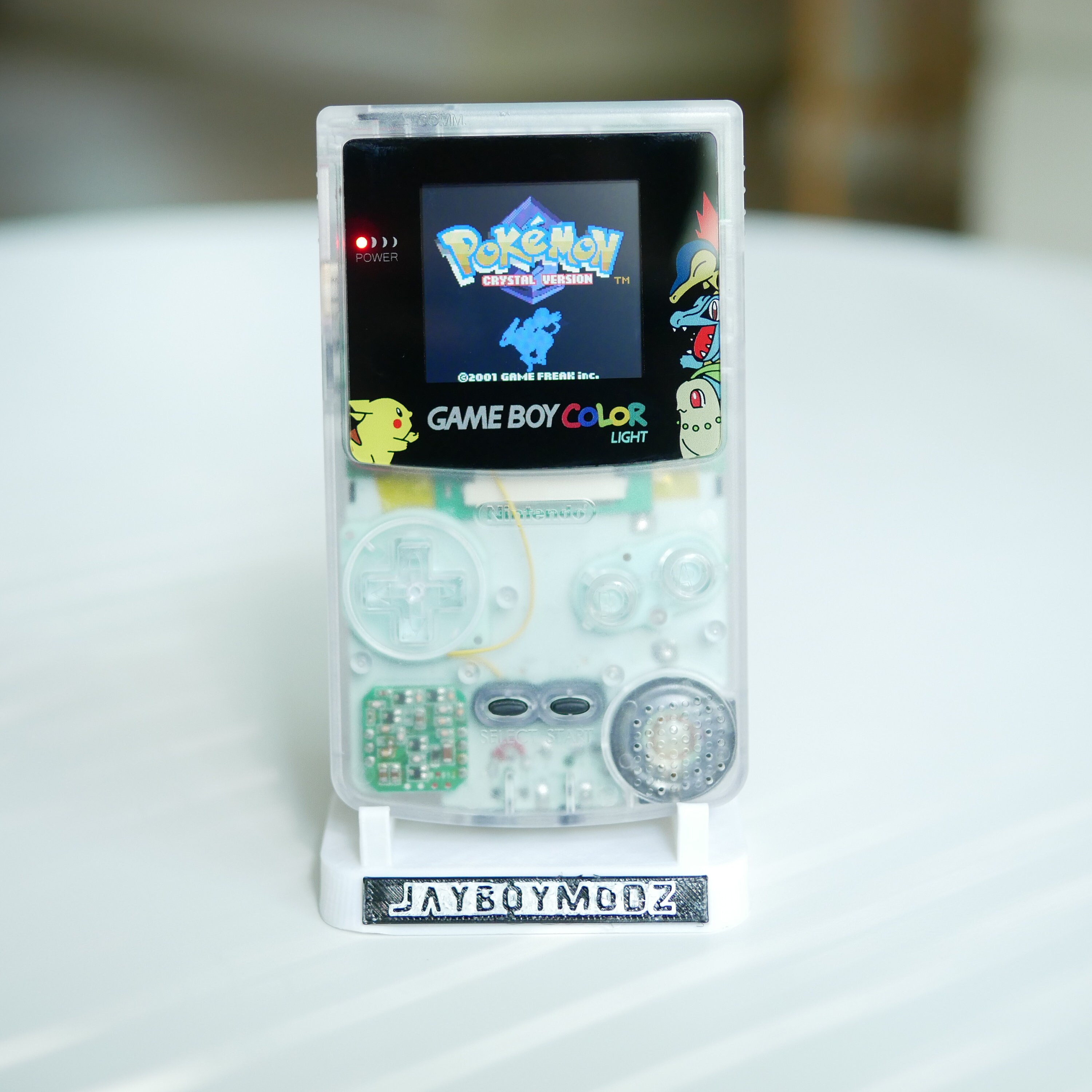 Crystal Clear Model Gameboy Color! Custom Gbc Backlit Rechargeable Mod ...