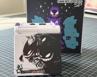 NEW Haunter Family Themed GBA SP Ips Screen Mod w/Box!