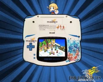 ¡NUEVO Mod de pantalla IPS para GBA con temática de Final Fantasy Tactics con caja!