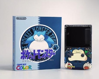 NEW Snorlax Themed GBC IPS Screen Mod w/Box!