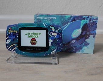 ¡Nuevo mod de pantalla IPS para GBA con temática de Kyogre y caja!