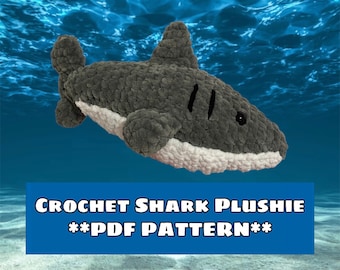 Crochet Shark Plushie **PDF PATTERN**