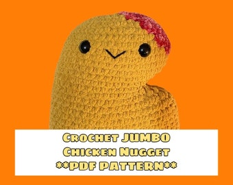 Crochet JUMBO Chicken Nugget **PDF PATTERN**