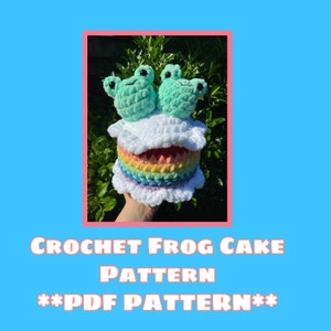 Crochet Frog Cake **PDF PATTERN**