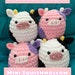 Mini Crochet Squishmallow Cow **PDF PATTERN** 