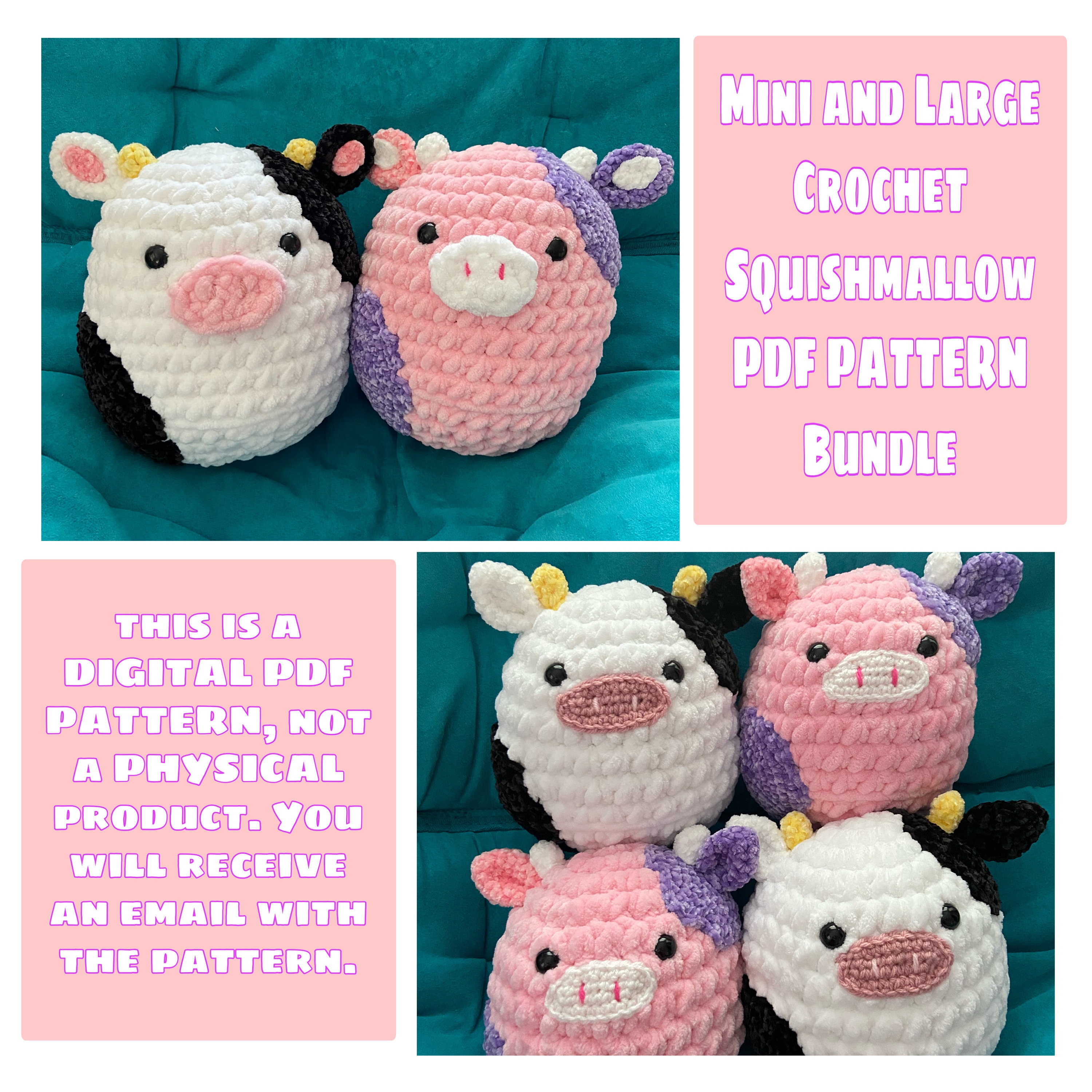Cow Squish - Free Crochet Pattern on Moogly