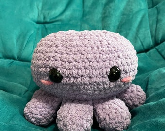 Crochet Octopus Mommy and 2 Baby Plushies