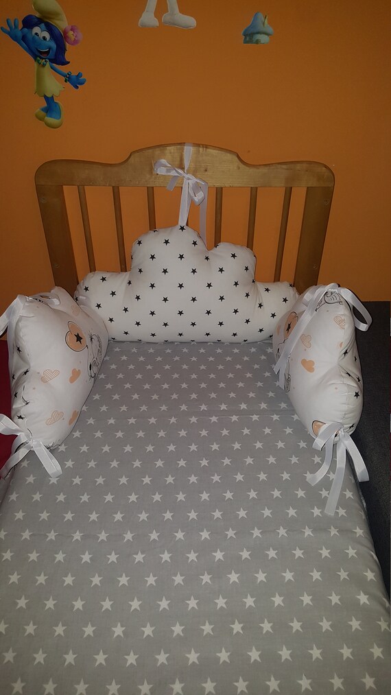 Baby Cot Bumpercrib Bumperstar Pillowcloud Pillowclouds Etsy