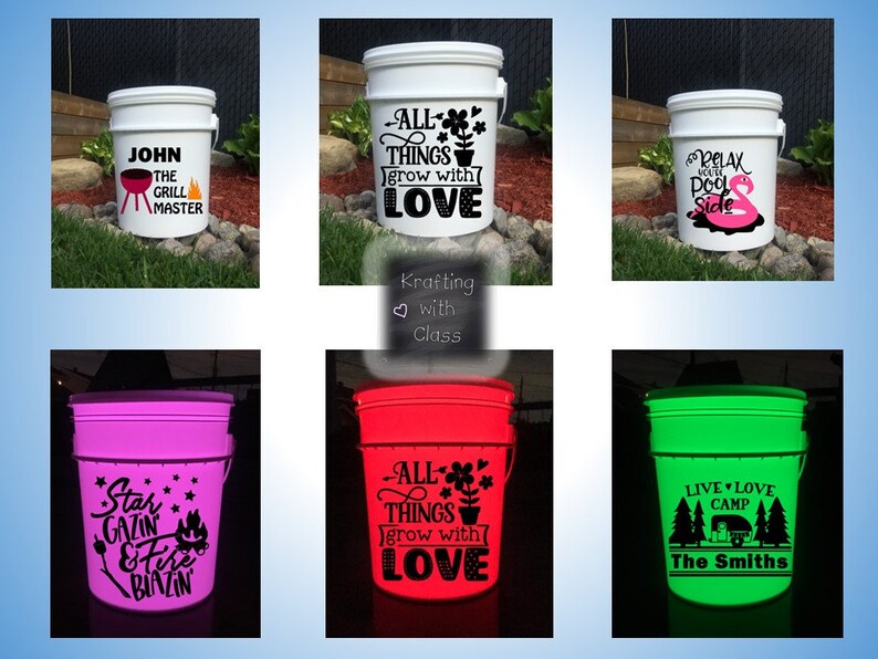 Bucket Light DECAL Etsy