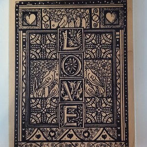 Nuovo timbro in gomma montato su legno magenta Love Junk Journal Card San Valentino Collage Scrapbooking acquarello timbratura uccelli cuori