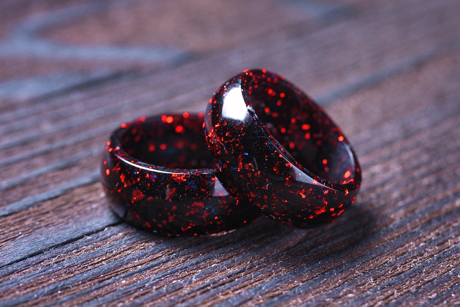 Attraction Epoxy handmade ring Statement ring Epoxy resin ring Etsy