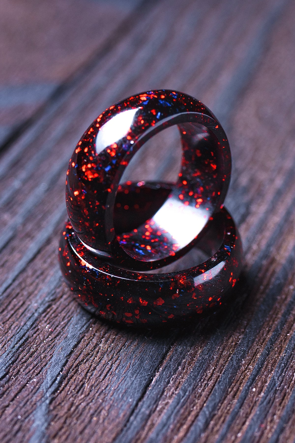 Attraction Epoxy handmade ring Statement ring Epoxy resin ring Etsy