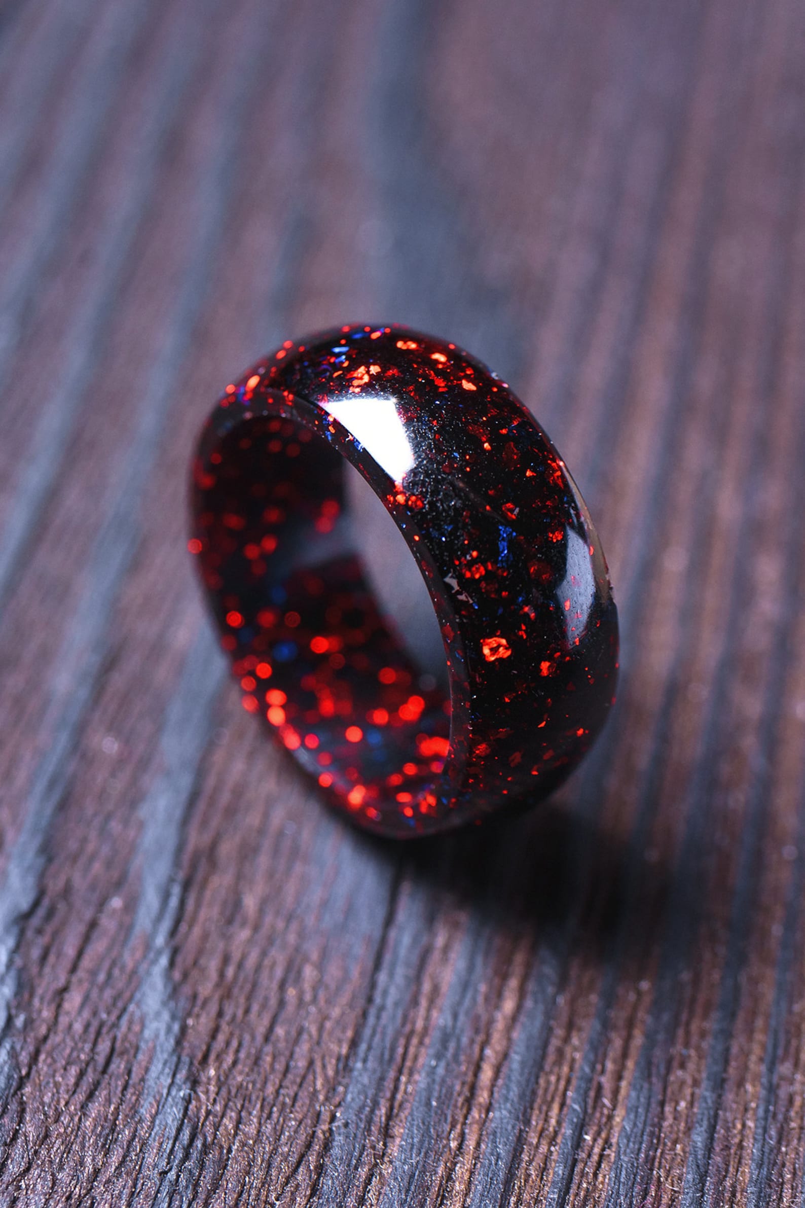 Attraction Epoxy handmade ring Statement ring Epoxy resin ring Etsy